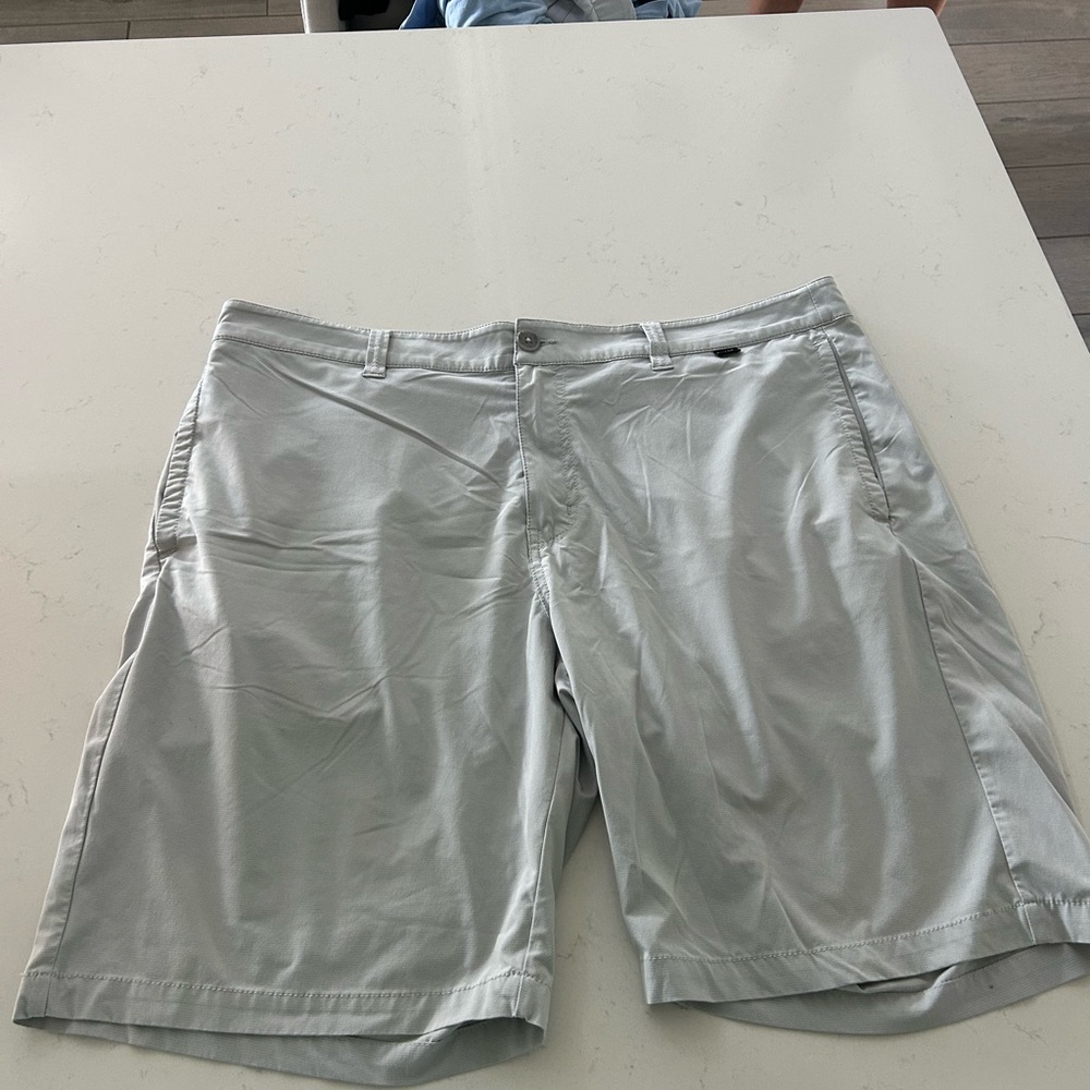 Travis Mathew Gray Flat Front Shorts